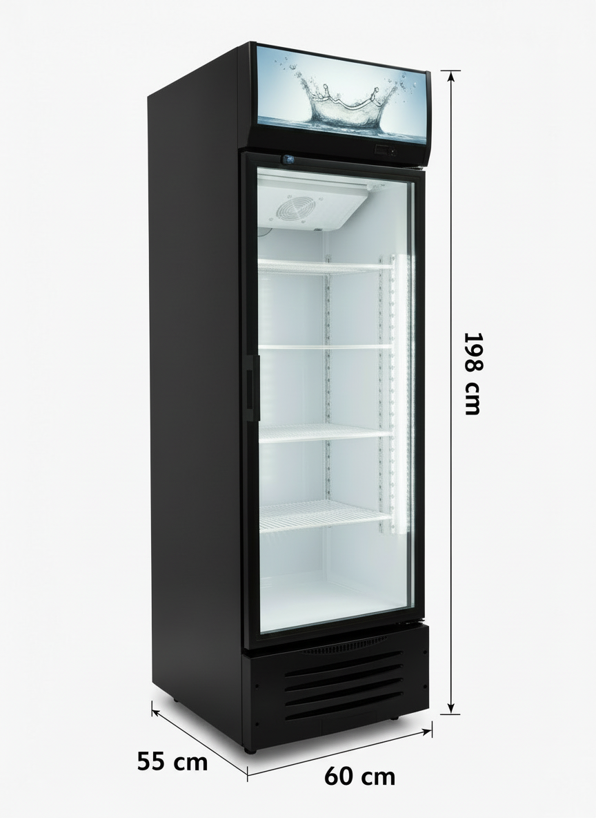 Frigo à boisson 260 litres froid ventilé affichage digital.