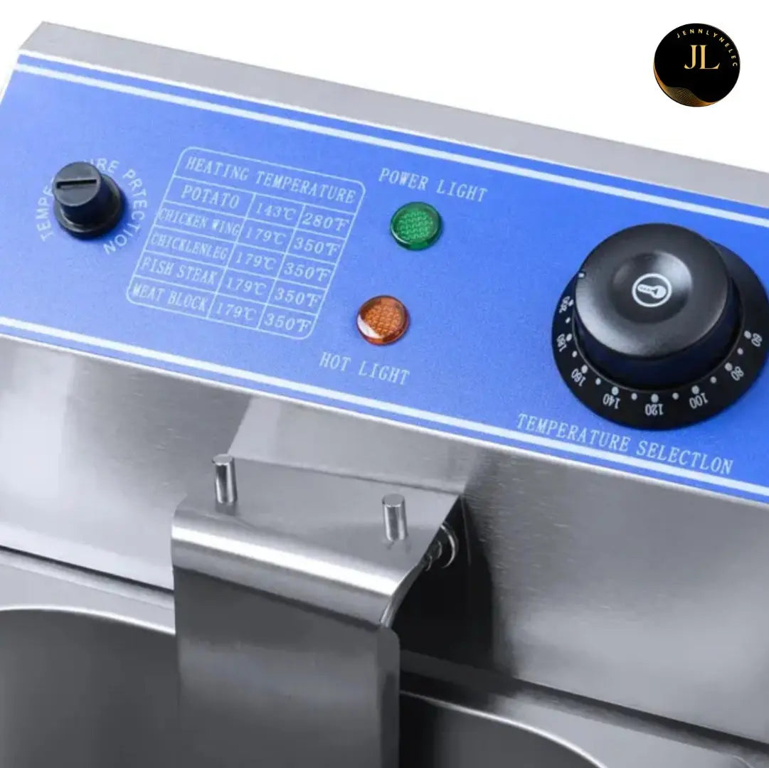 Friteuse Professionnel double bac 2 x 8 litres acier inoxydable matériel, CHR, Marseille Jennlynelec