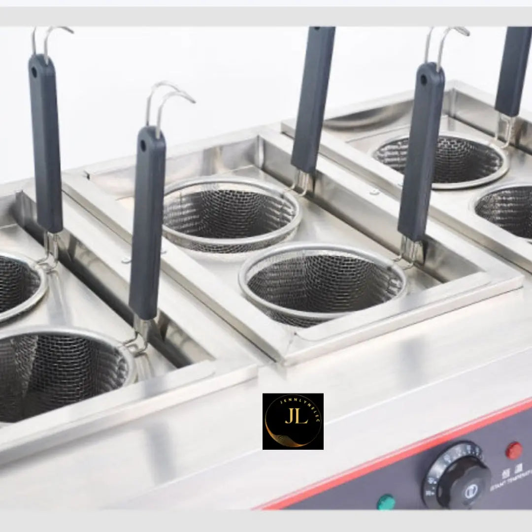 Cuiseur de Pâtes professionnel Électrique 6 Paniers en Acier Inoxydable 6000 watts Jennlynelec
