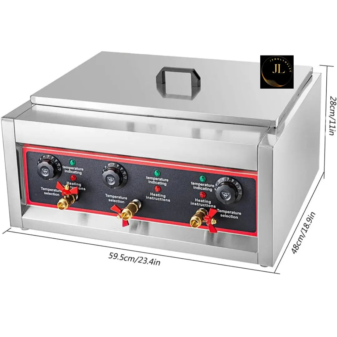 Cuiseur de Pâtes professionnel Électrique 6 Paniers en Acier Inoxydable 6000 watts Jennlynelec