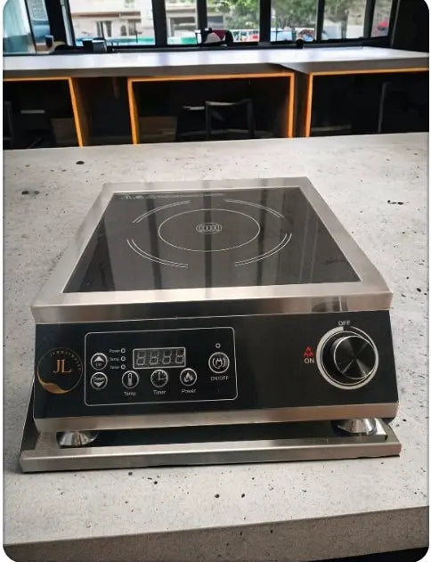 Plaque de cuisson à induction professionnelle 3500 Watts acier inoxydable Jennlynelec