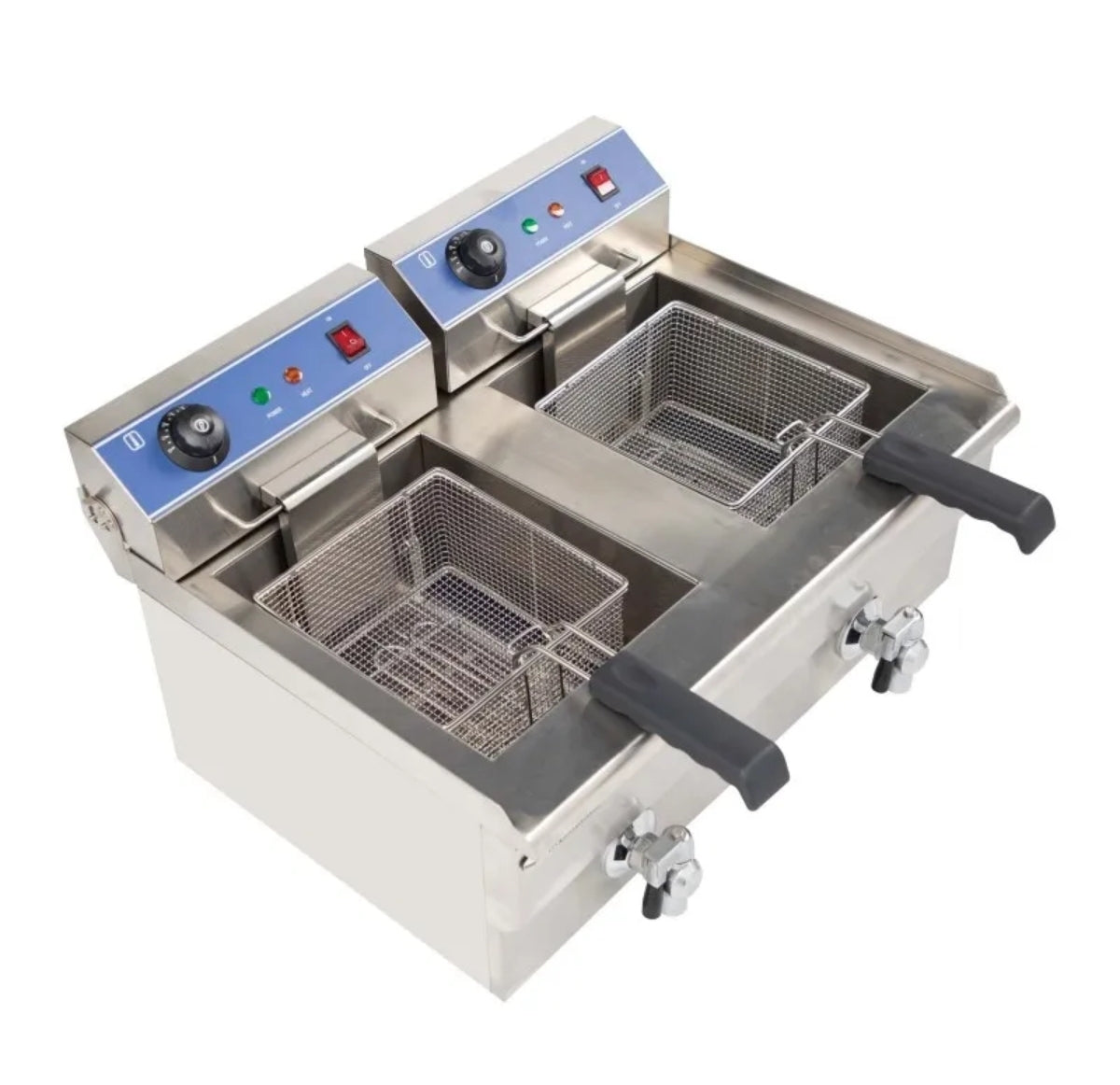 Friteuse électrique double cuve 2×10 litres