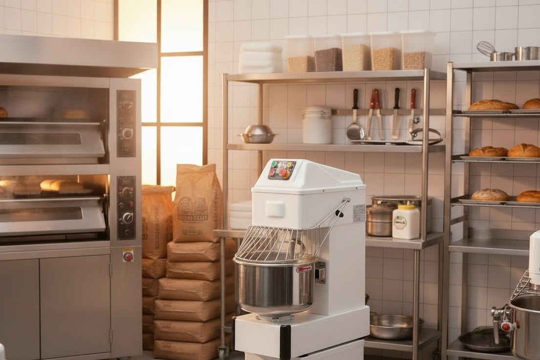 Pétrin à spirale professionnel cuve 21 litres - 8 kg - JLCHR