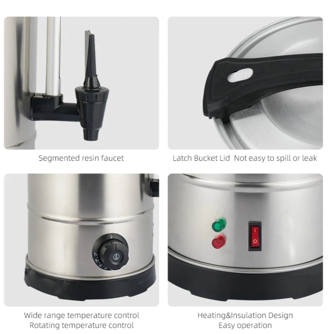 Percolateur café 10 L / 15 L – inox pro