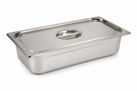 Bac Gastro GN 1/1 avec couvercle inox – Acier inoxydable 1 mm