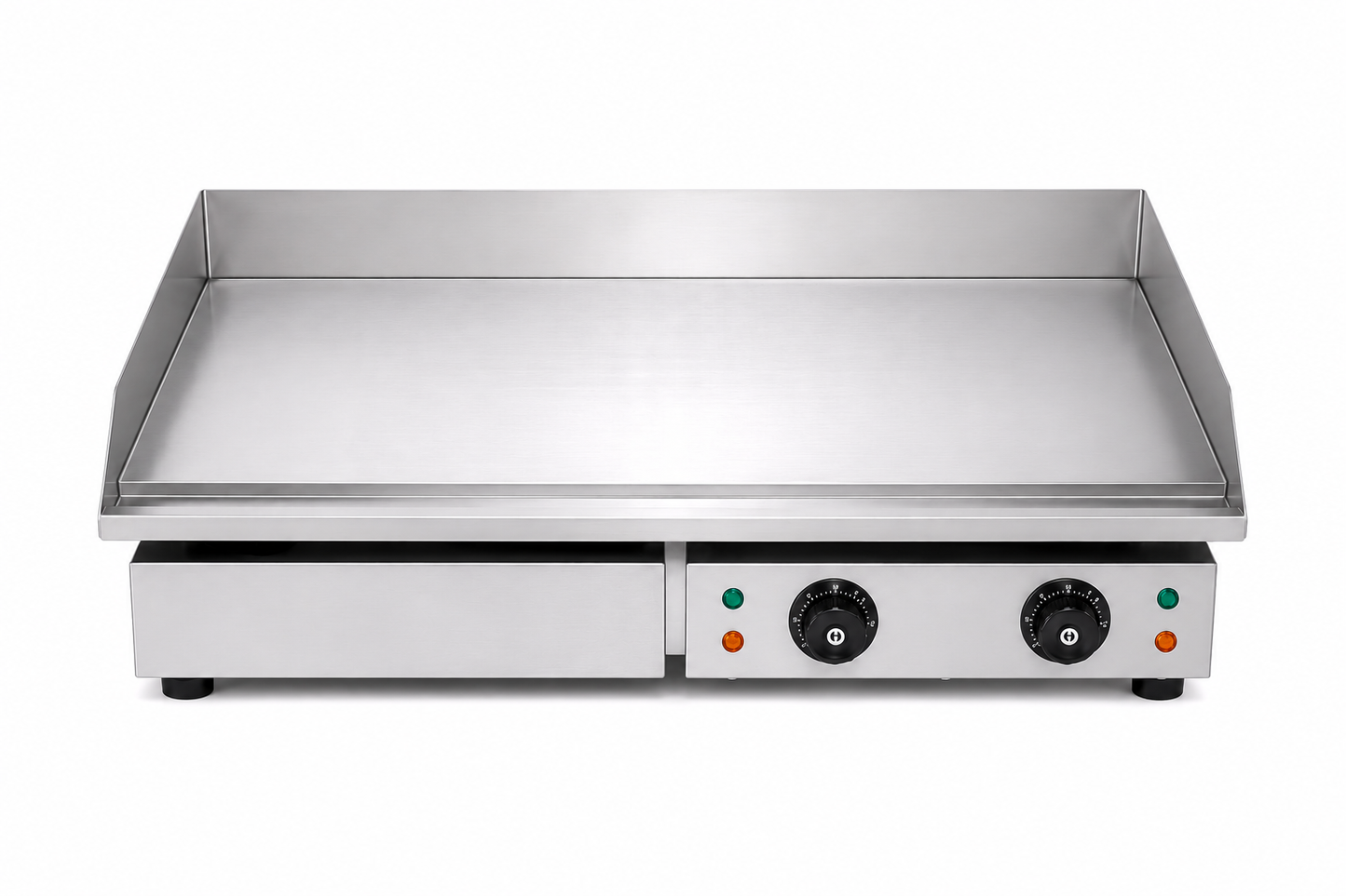 Plancha électrique « chromée »professionnelle 73 cm – Plaque en acier inoxydable avec revêtement chromé