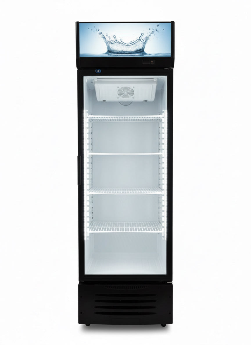 Frigo à boisson 260 litres froid ventilé affichage digital.