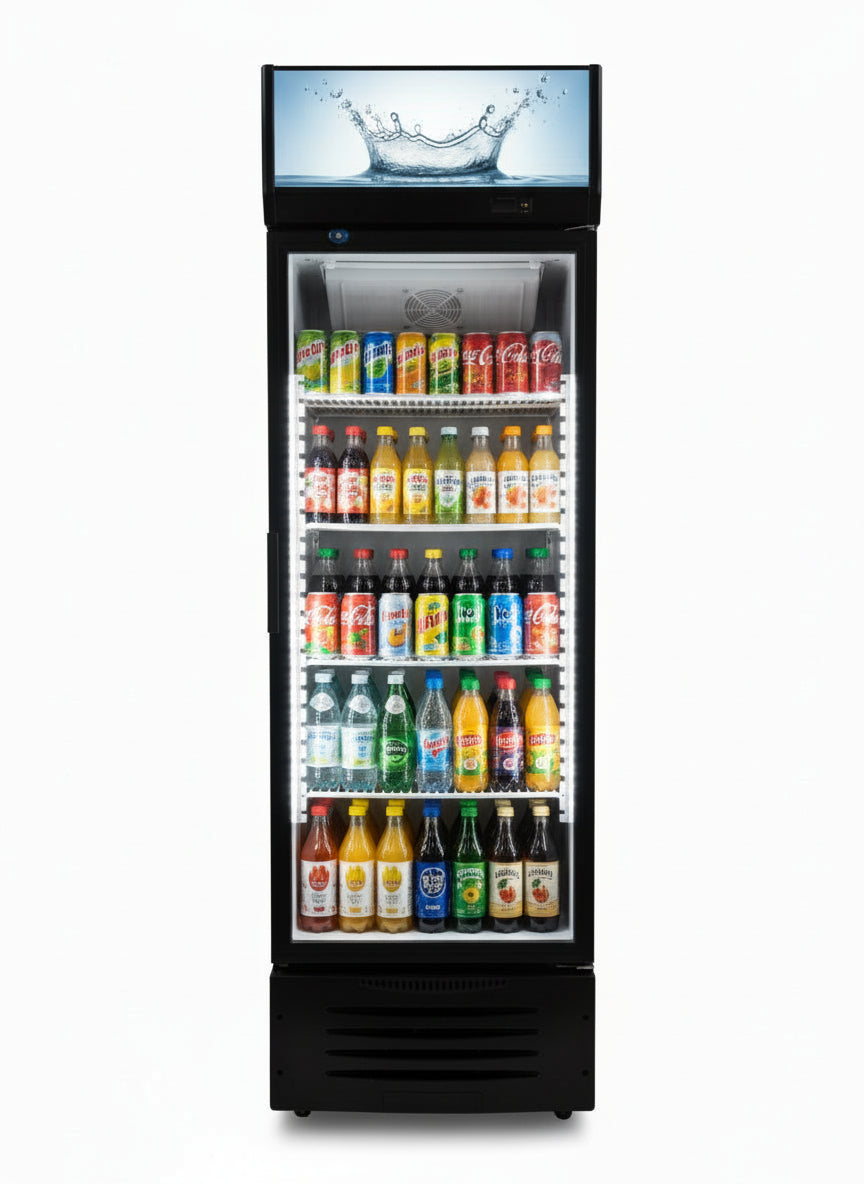 Frigo à boisson 260 litres froid ventilé affichage digital.