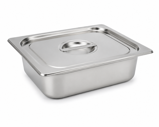 Bac Gastro GN 1/2 avec couvercle inox – Acier inoxydable 1 mm