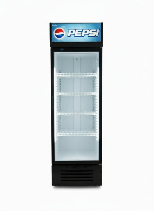 Vitrine à boisson 260 litres froid statique éclairage led.