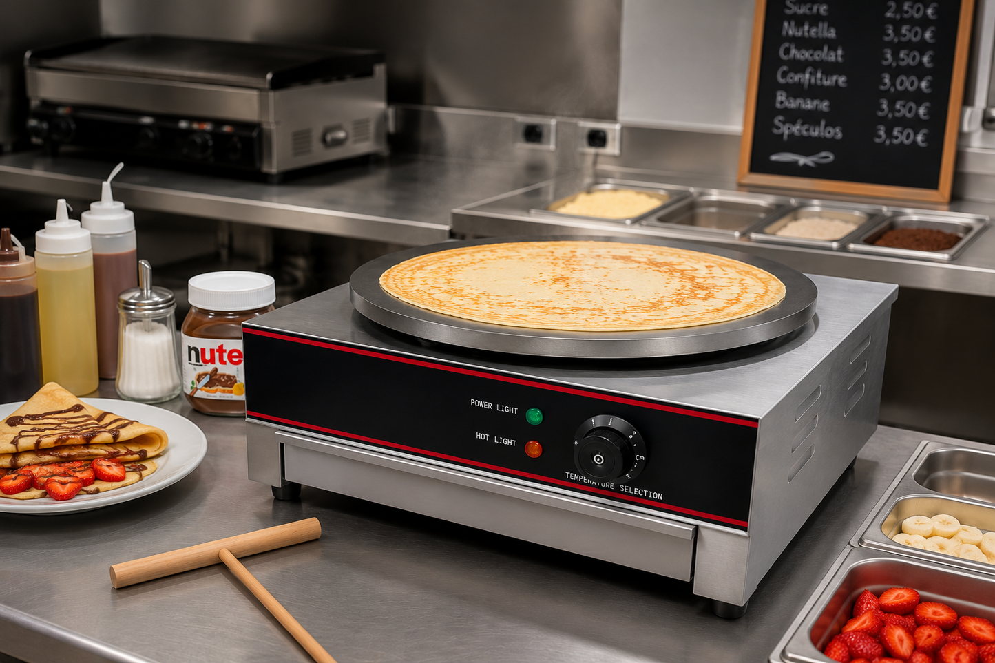 Crêpière professionnelle électrique Ø 40 cm – JLCHR