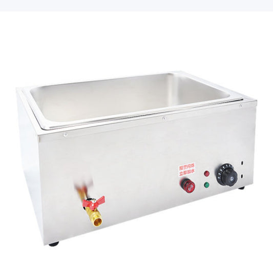 Bain marie professionnel acier inoxydable 1 bac GN 1/1 alarme antidry