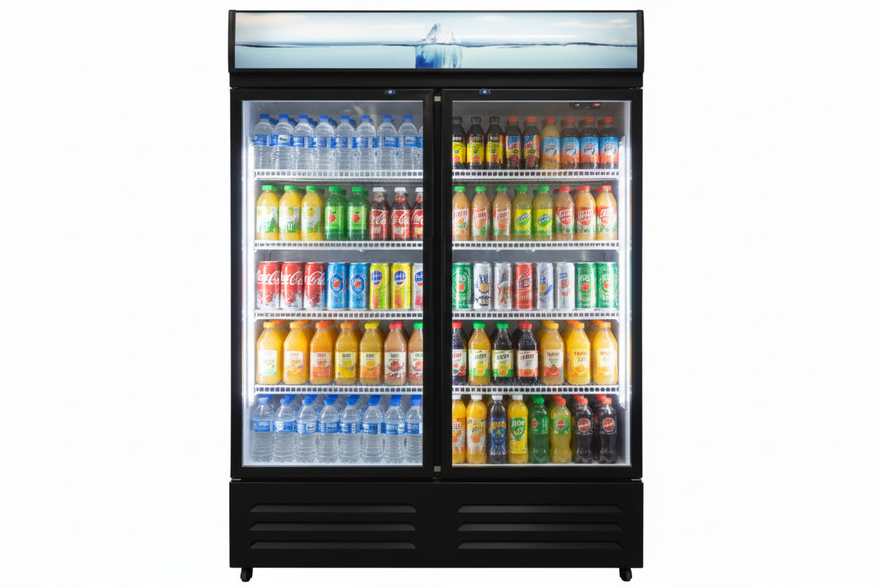 Réfrigérateur professionnel vitrine – 688 L – Froid positif