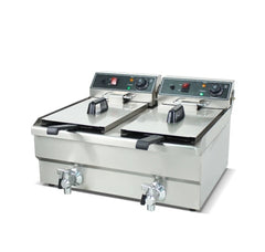Friteuse Double 2×12Litres avec Robinets