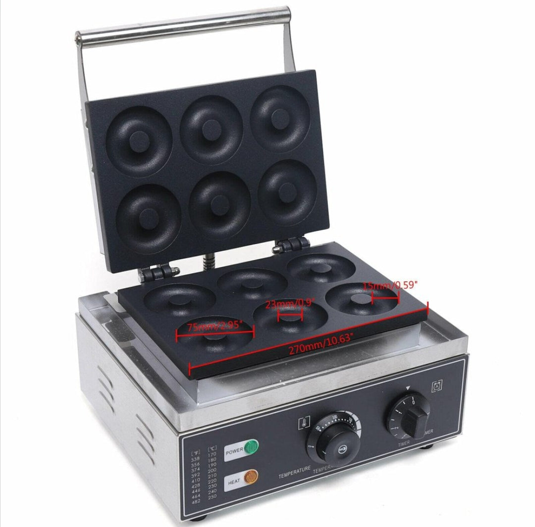 Appareil à Donuts Professionnel – 6 Beignets | Inox – 220V – JL CHR