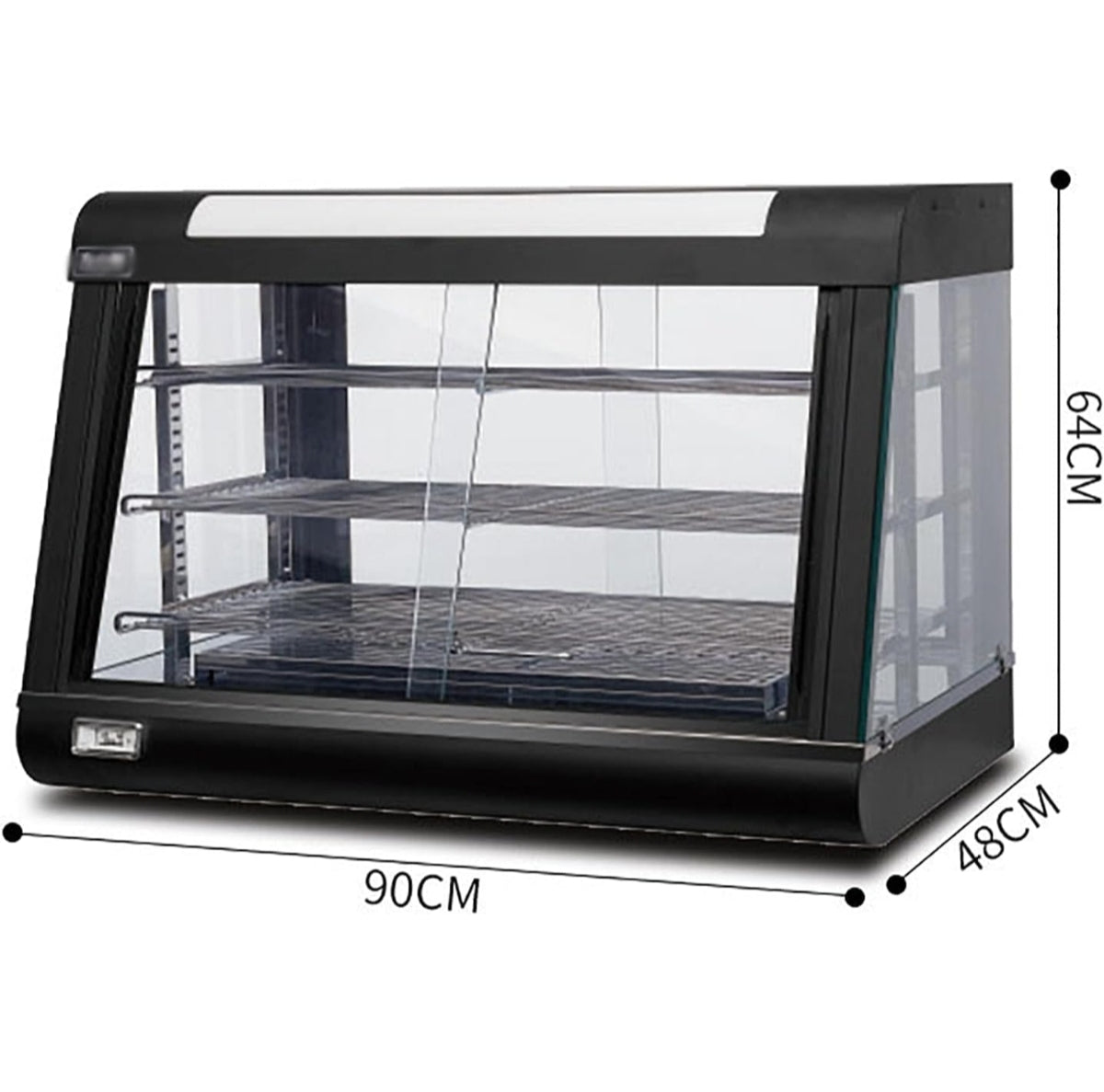 Vitrine chauffante 90 LED