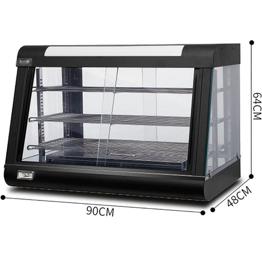 Vitrine chauffante 90 LED