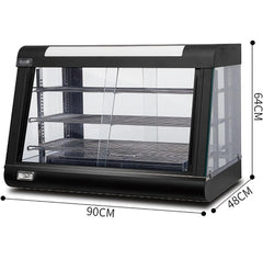 Vitrine chauffante 90 LED